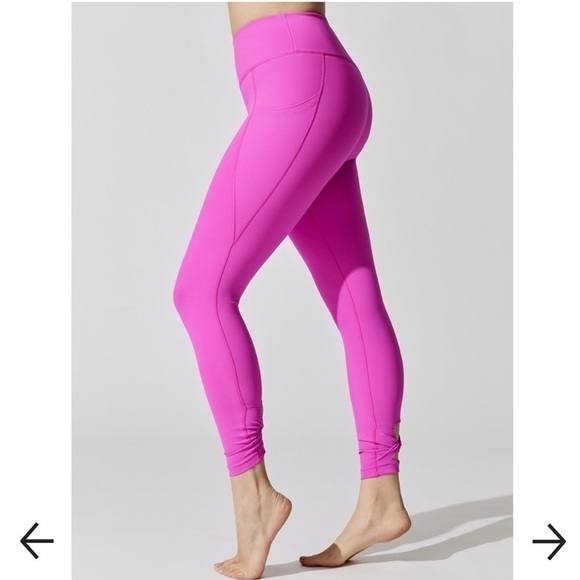 CLEARANCE FREE PEOPLE FP MOVEMENT PINK WAVE RIDER 7/8 LEGGINGS NWT - Picture 6 of 11